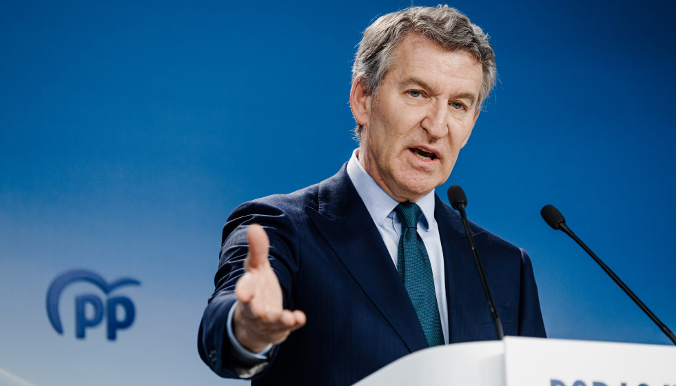 El presidente del Partido Popular, Alberto Núñez Feijóo.