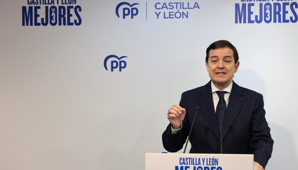 El presidente del PP de Castilla y León, Alfonso Fernández Mañueco