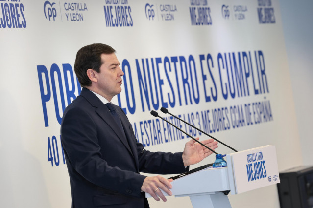 El presidente del PP de Castilla y León, Alfonso Fernández Mañueco