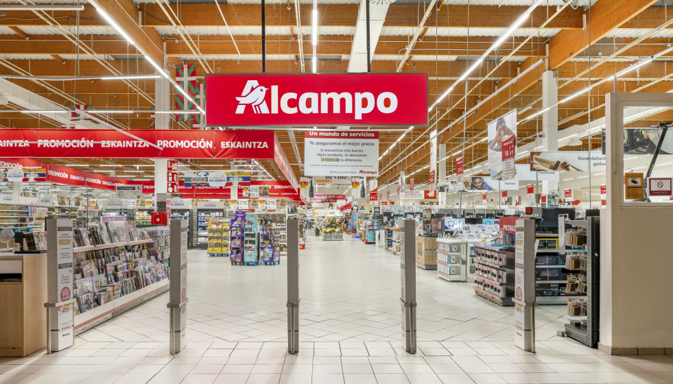 Tienda reformada de Alcampo en Euskadi.