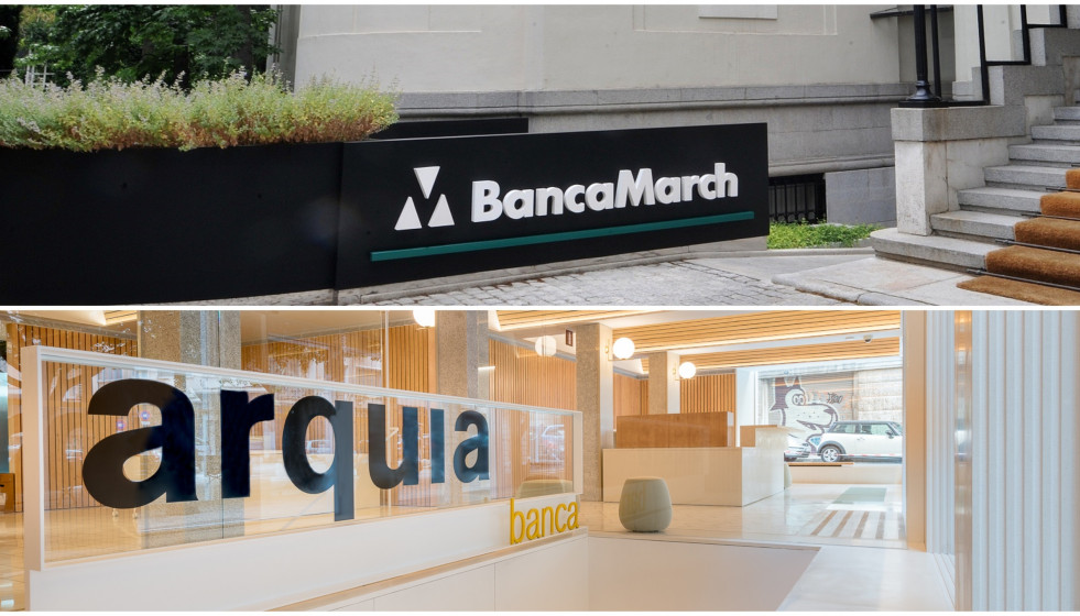 Archivo - Logos de Banca March y Arquia