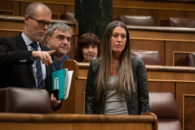Archivo - La diputada de Junts, Miriam Nogueras, durante una sesión plenaria en el Congreso, a 11 de diciembre de 2025, en Madrid (España).