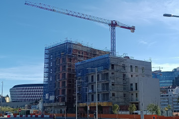 Construcción de pisos.