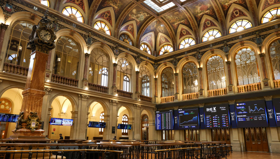 Archivo - Imagen del Palacio de la Bolsa de Madrid, a 28 de julio de 2025, en Madrid (España).