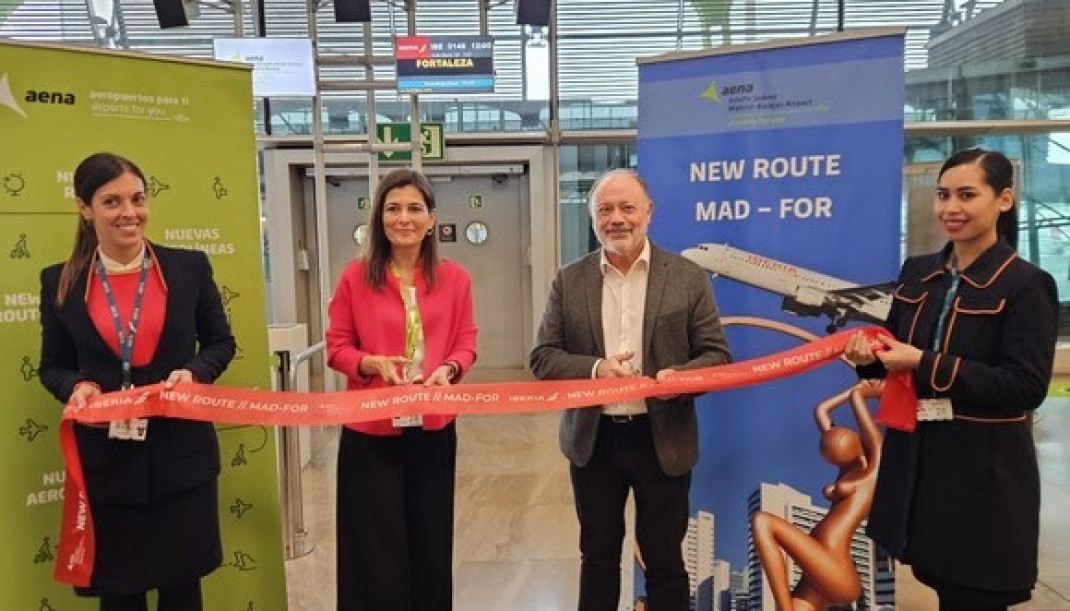 Iberia inaugura la ruta entre Madrid y Fortaleza con tres vuelos semanales.