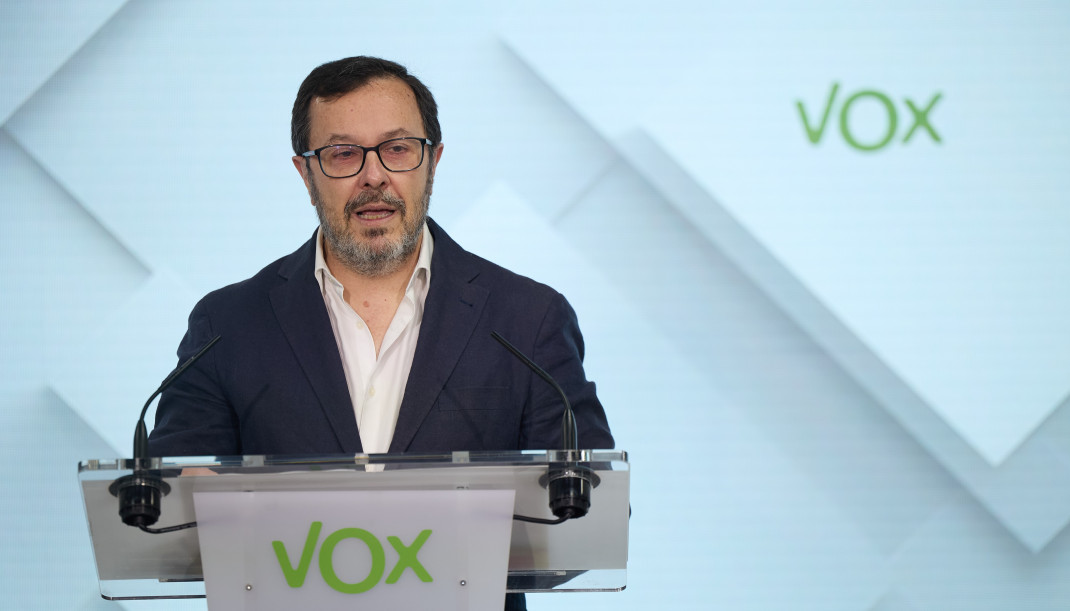 Archivo - El portavoz de Vox, José Antonio Fúster.