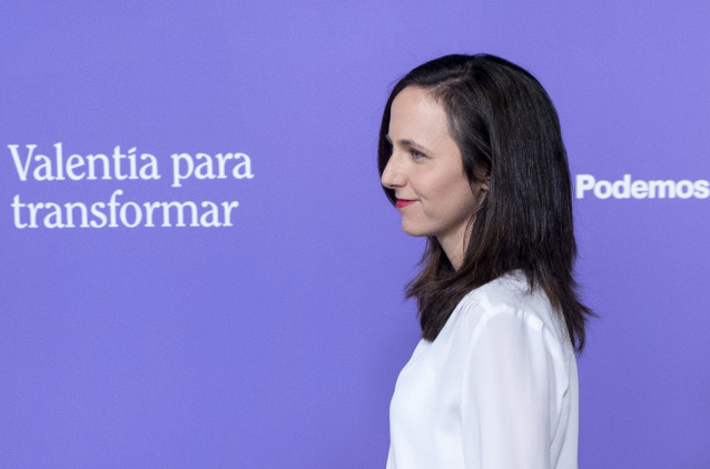 Archivo - La líder de Podemos y ministra de Derechos Sociales, Ione Belarra