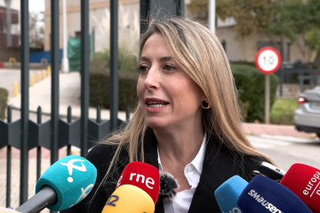 Archivo - Imagen de archivo de la presidenta de la Junta de Extremadura en funciones, María Guardiola