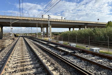 Archivo - Vías de tren