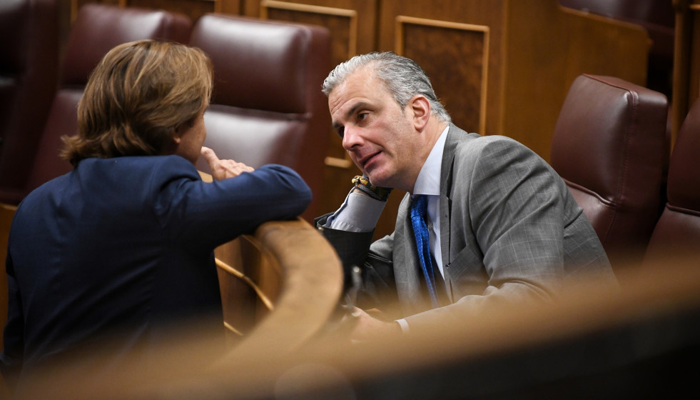 Archivo - El portavoz de Vox en el Ayuntamiento de Madrid, Javier Ortega Smith, durante una sesión plenaria en el Congreso de los Diputados, a 16 de septiembre de 2025, en Madrid (España).