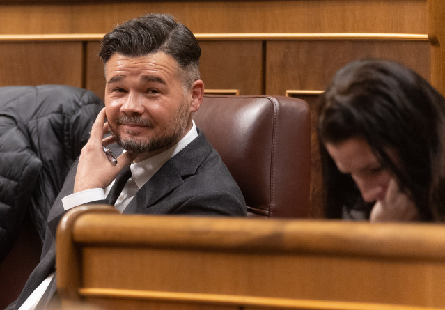 El portavoz de ERC en el Congreso, Gabriel Rufián.