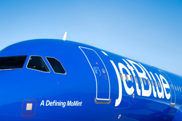 Archivo - Avión Airbus A321 de JetBlue.
