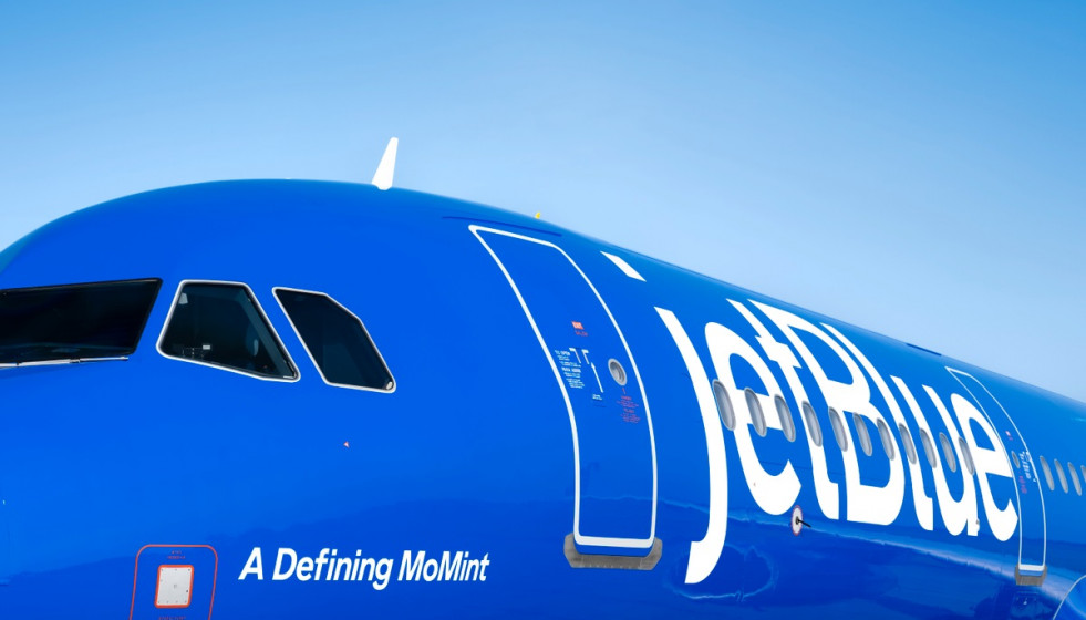Archivo - Avión Airbus A321 de JetBlue.