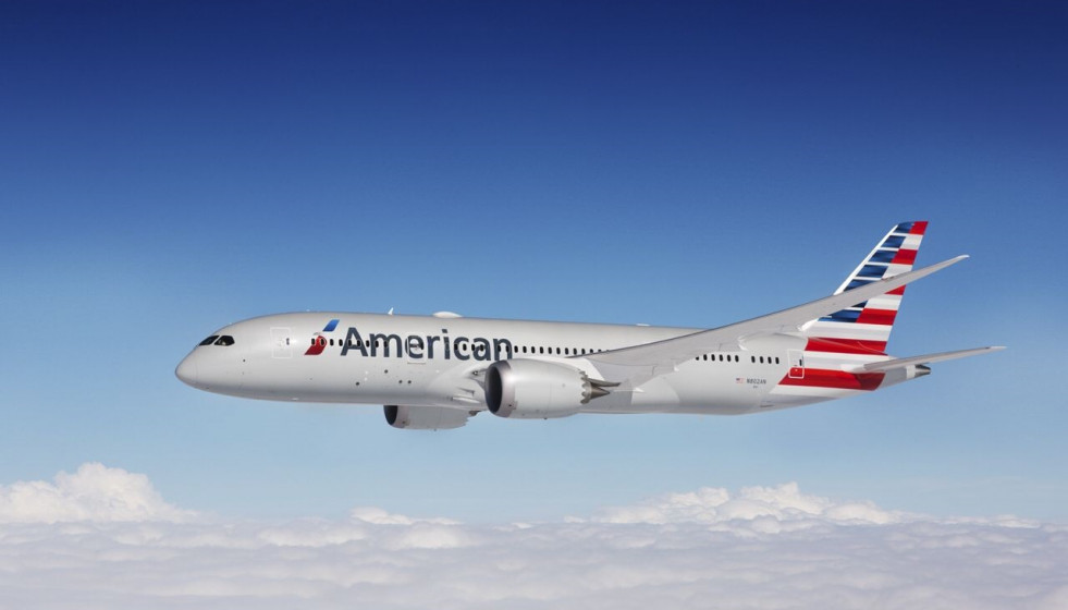 Archivo - Un avión de American Airlines