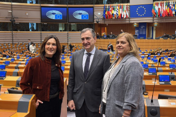 El presidente del EBB del PNV, Aitor Esteban, en Bruselas