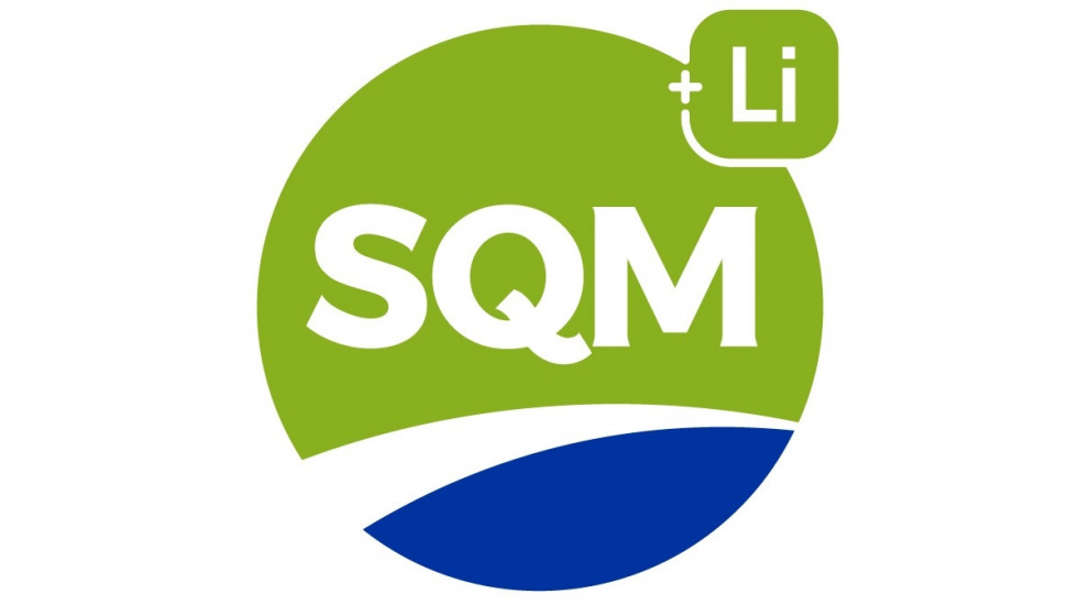 Archivo - SLogo del productor chileno de litio SQM.