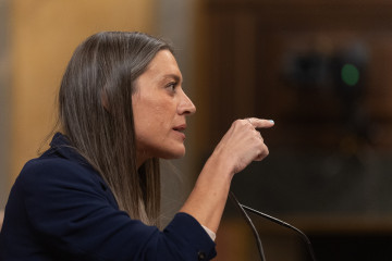 La portavoz de Junts en el Congreso, Miriam Nogueras, durante una sesión plenaria extraordinaria en el Congreso de los Diputados, a 27 de enero de 2026, en Madrid (España).
