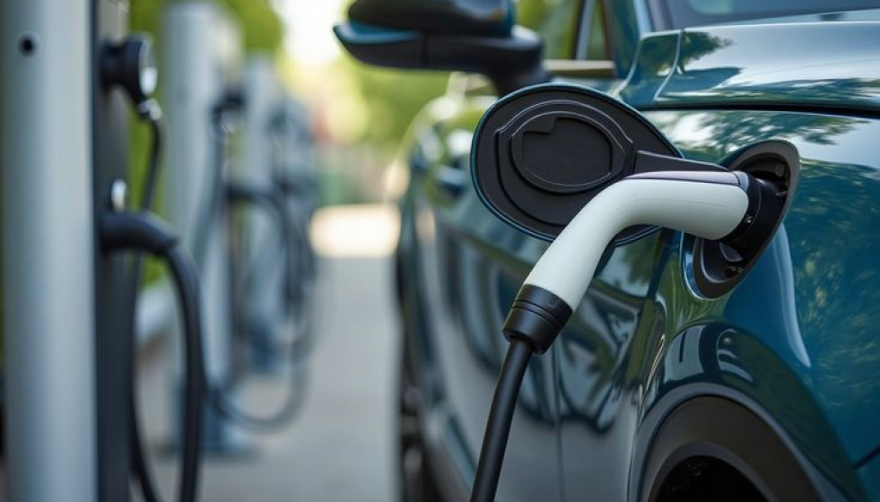 Archivo - Cargadores de coches eléctricos.