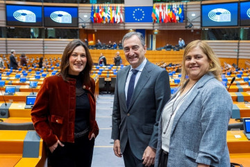 El presidente del EBB del PNV, Aitor Esteban, visita Bruselas