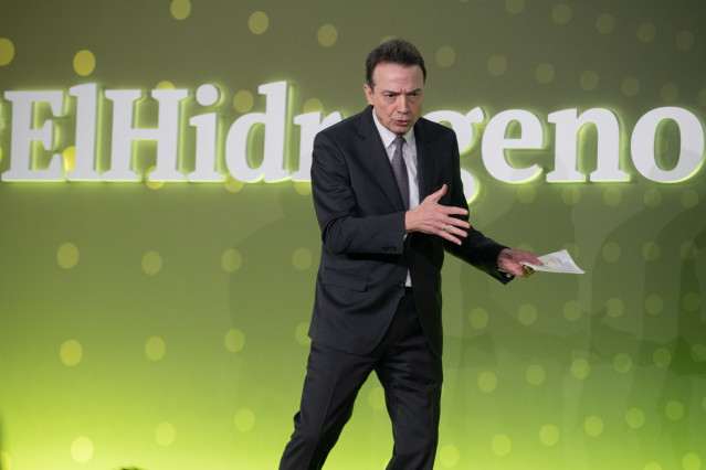 El CEO de Enagas, Arturo Gonzalo, durante la inauguración del 4º Día del Hidrógeno de Enagás