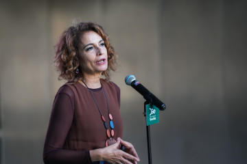 Archivo - La vicepresidenta del Gobierno, María Jesús Montero,en una imagen de archivo de una comparecencia.