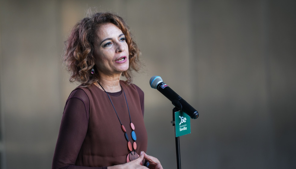 Archivo - La vicepresidenta del Gobierno, María Jesús Montero,en una imagen de archivo de una comparecencia.