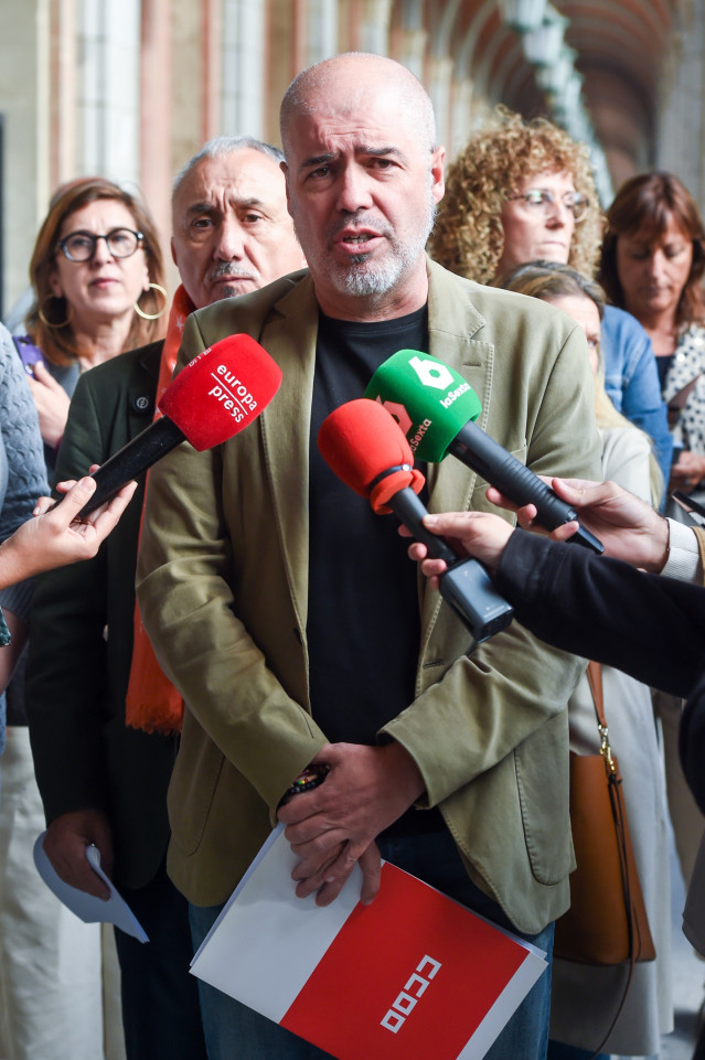 Archivo - El secretario general de CCOO, Unai Sordo.