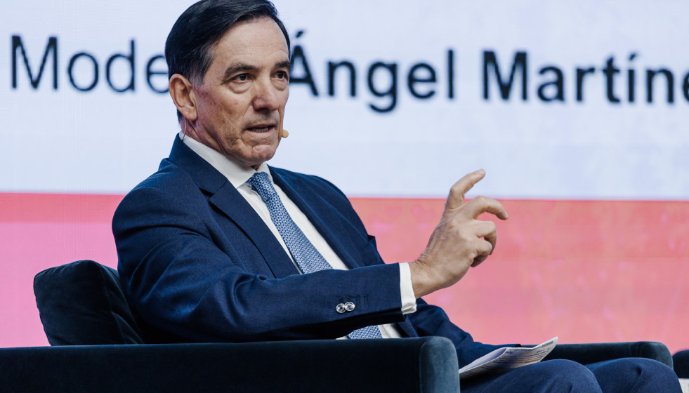 Archivo - El presidente de INVERCO, Ángel Martínez-Aldama, durante el Encuentro Anual 2025 de FINRESP, en el Hotel El Beatriz, a 12 de marzo de 2025, en Madrid (España).