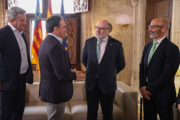 Primera reunión entre el 'president', Juanfran Pérez Llorca, y el presidente de Tragsa, Jesús Casas