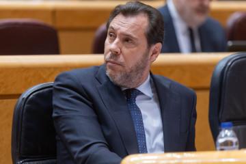 El  ministro de Transportes y Movilidad Sostenible, Óscar Puente, comparece para dar cuenta del caos ferroviario, en el Senado,  a 29 de enero de 2026, en Madrid (España).