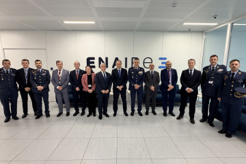 Enaire acoge en el centro de Madrid una reunión con el jefe de Estado Mayor del Ejército del Aire y del Espacio.