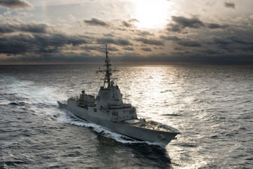 Archivo - La fragata 'Álvaro de Bazán'