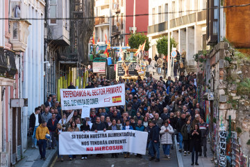 Tractorada en Santander