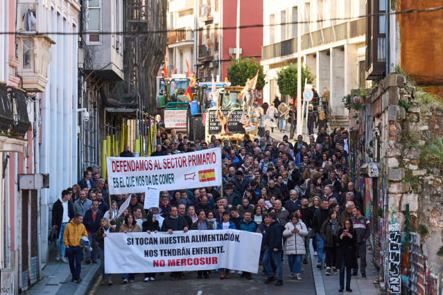 Tractorada en Santander