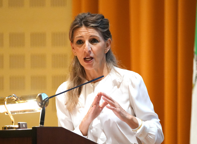 Archivo - La vicepresidente segunda del Gobierno y ministra de Trabajo y Economía Social, Yolanda Díaz