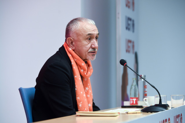 El secretario general de UGT, Pepe Álvarez