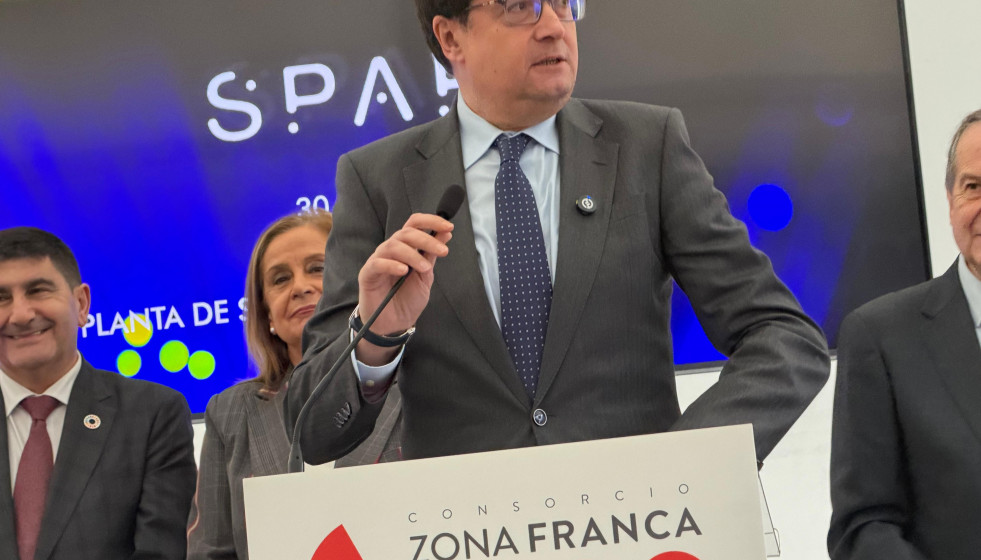 Imagen de Óscar López en Vigo este viernes.