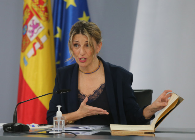 Archivo - La vicepresidenta segunda y ministra de Trabajo y Economía Social, Yolanda Díaz