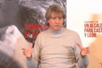 El secretario general del PSOE de Castilla y León y candidato a la Presidencia de la Junta, Carlos Martínez