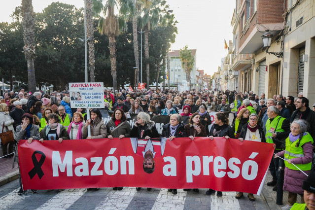 La manifestación 'Mazón a presó' celebrada en Benetússer (Valencia)