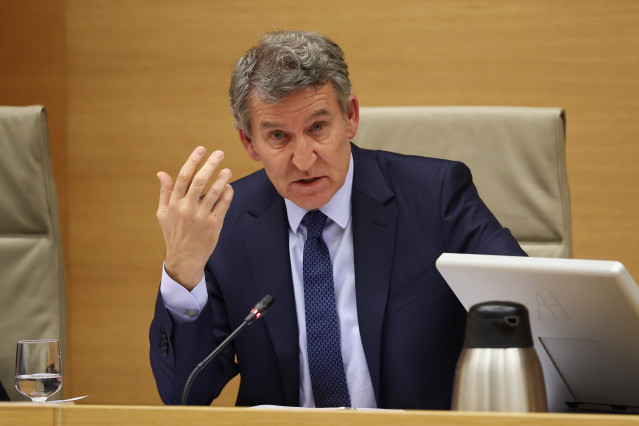 El presidente del PP, Alberto Nuñez Feijóo, comparece en la Comisión de investigación de la Dana, en el Congreso