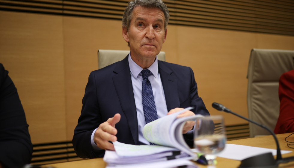 El presidente del PP, Alberto Nuñez Feijóo.