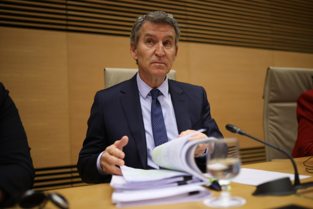 El presidente del PP, Alberto Nuñez Feijóo.