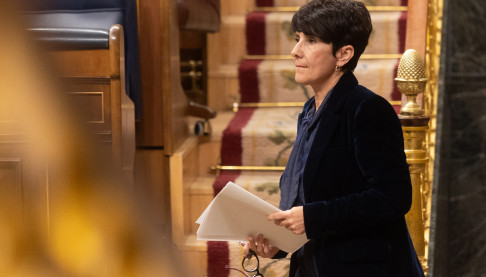 La portavoz del PNV en el Congreso, Maribel Vaquero, durante una sesión plenaria extraordinaria, en el Congreso de los Diputados, a 15 de enero de 2026, en Madrid (España).