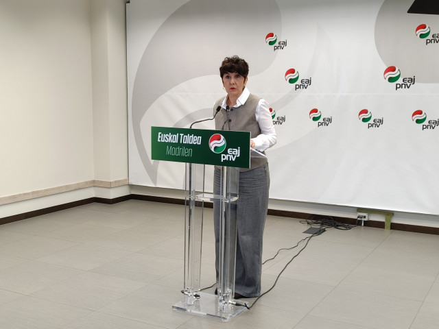 La portavoz del Grupo vasco en el Congreso, Maribel Vaquero