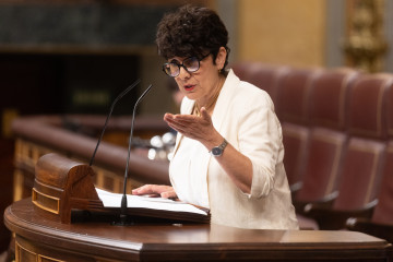 Archivo - La portavoz del PNV en el Congreso, Maribel Vaquero, interviene durante un pleno extraordinario, en el Congreso de los Diputados