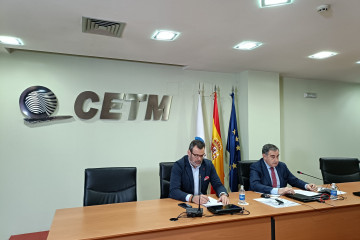 El secretario general adjunto de la CETM, Dulsé Díaz Fresno (izquierda) y el presidente de la CETM, Carmelo González (derecha)