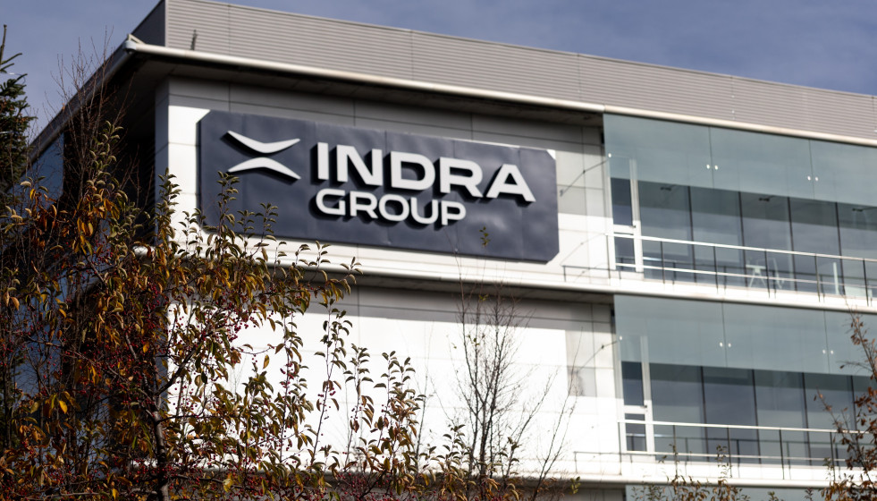 Archivo - Fachada de la sede de Indra, a 25 de noviembre de 2025, en Alcobendas, Madrid (España)