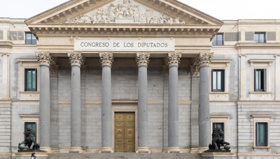 Fachada del Congreso de los Diputados