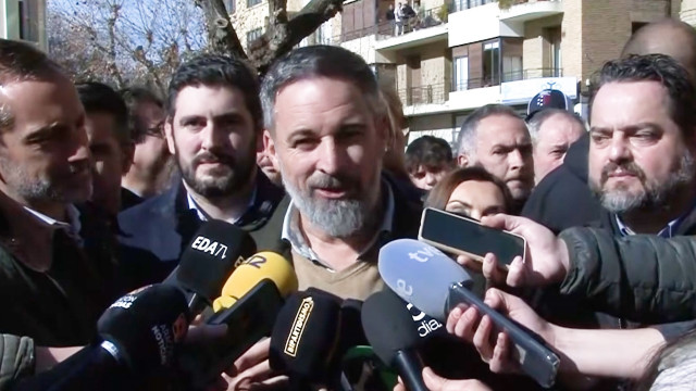 El presidente de Vox, Santiago Abascal.